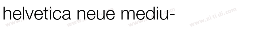 helvetica neue mediu字体转换